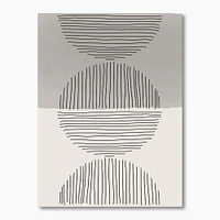 Minimal Geometric Lines and Circle IX  Wall Art