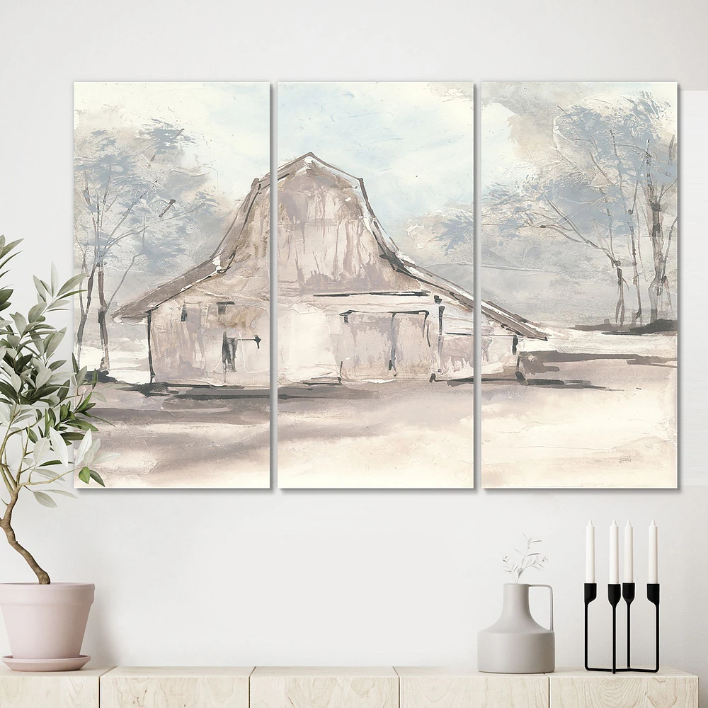 Farmhouse Barn Grey VI  Canvas Wall Art