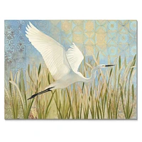 Snowy Egret Flight vII  Wall Art