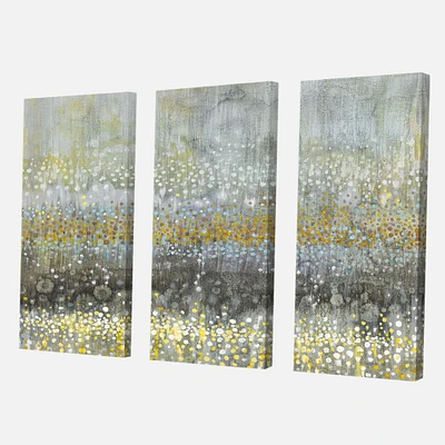 Glam Rain Abstract III - Modern & Contemporary  Canvas Wall Art