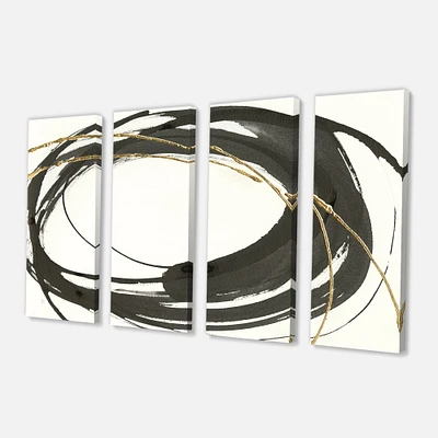 Gold our Circle I Canvas Wall Art