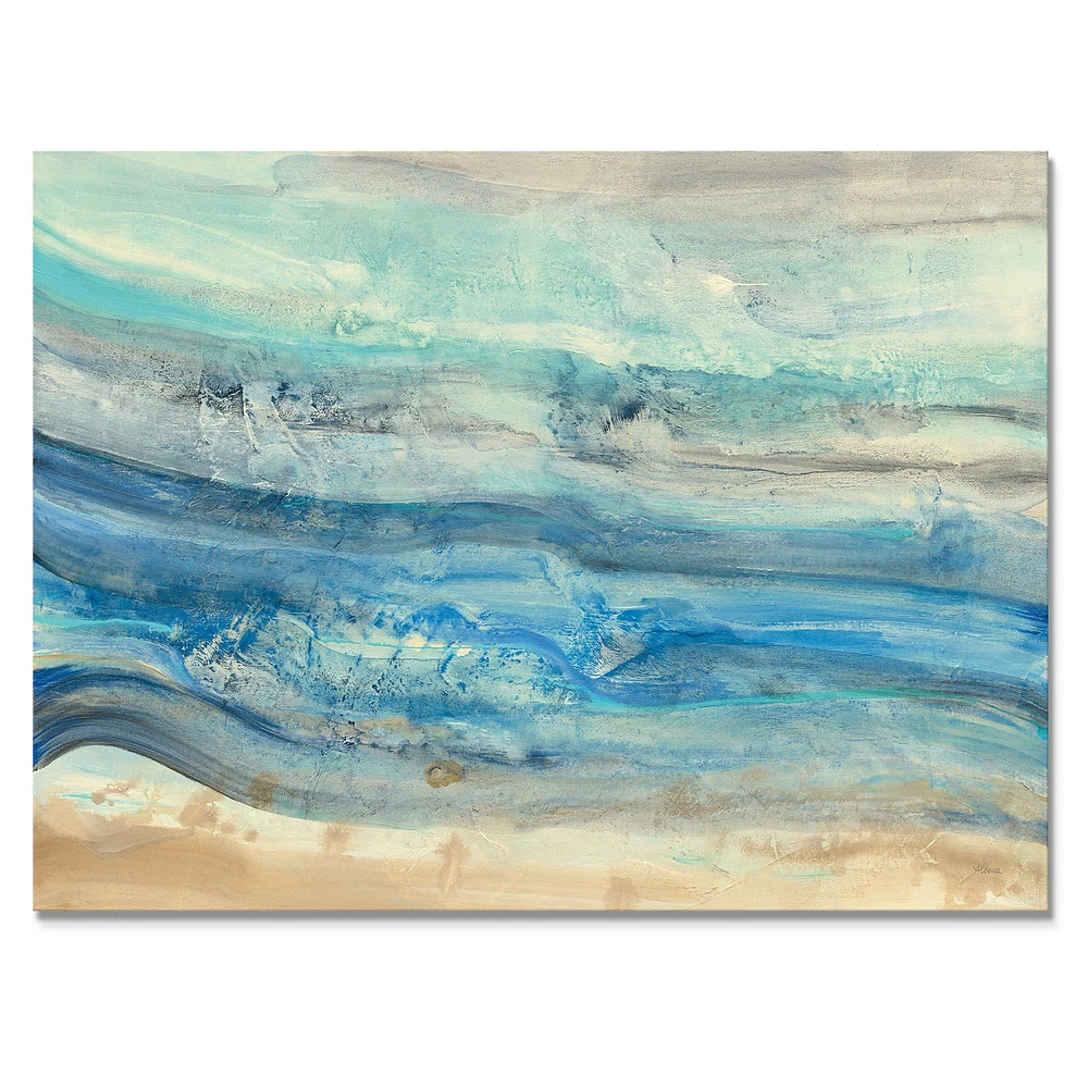 Ocean Mineral Waves Canvas Art