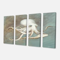 Octopus Treasures from the Sea Canvas Wall Art