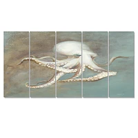 Octopus Treasures from the Sea Canvas Wall Art