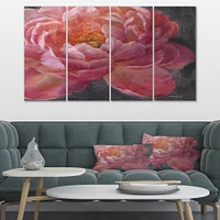 Vivid Pink Peonies I Canvas Wall Art