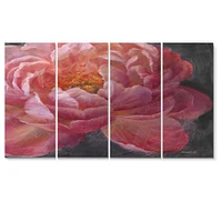 Vivid Pink Peonies I Canvas Wall Art