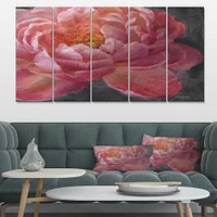 Vivid Pink Peonies I Canvas Wall Art