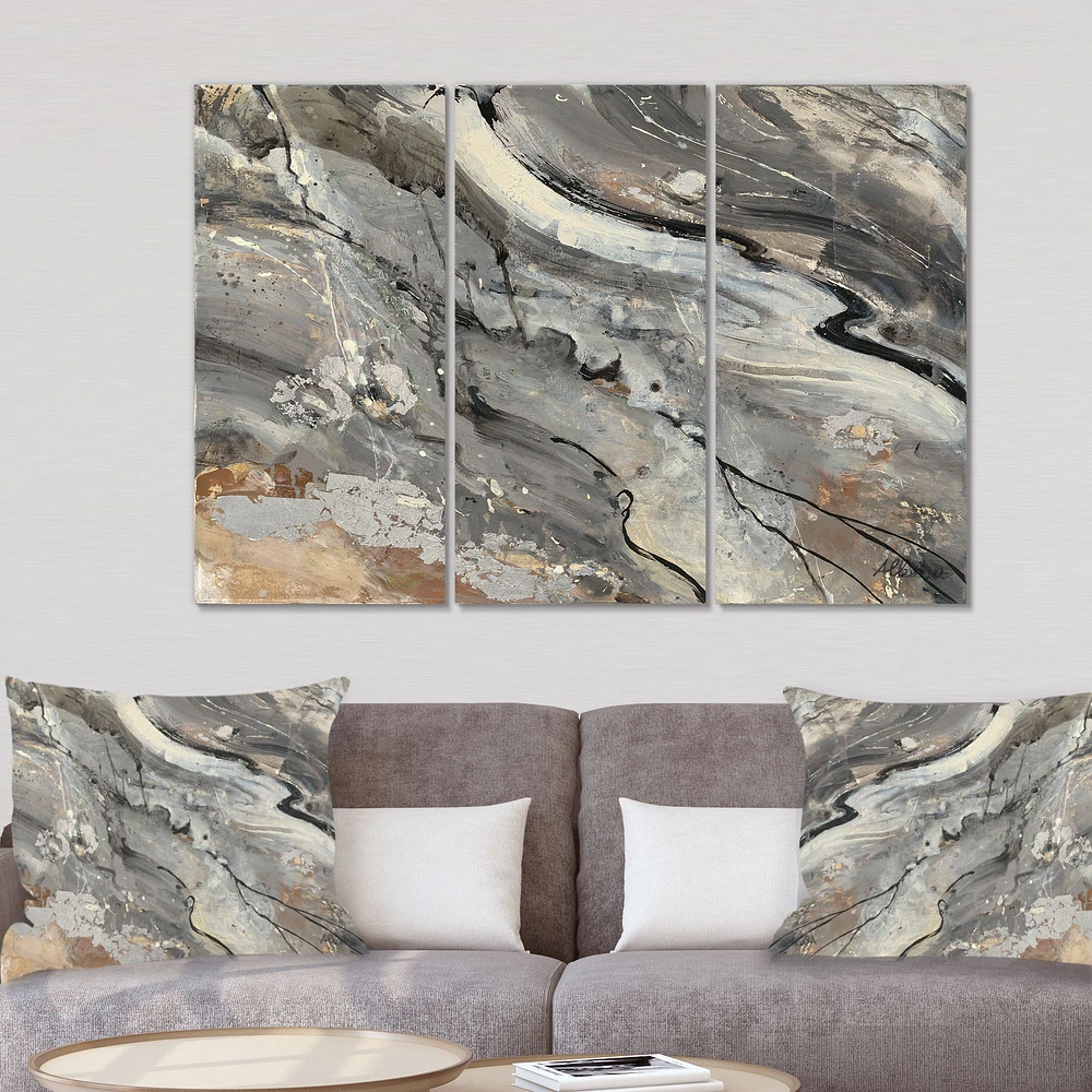 Fire and Ice Minerals V  Canvas Wall Art