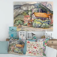 Greek Landscape off The Coast of Aegean Sea  Wall Art