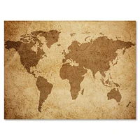 Ancient Map of The World V Canvas Wall Art