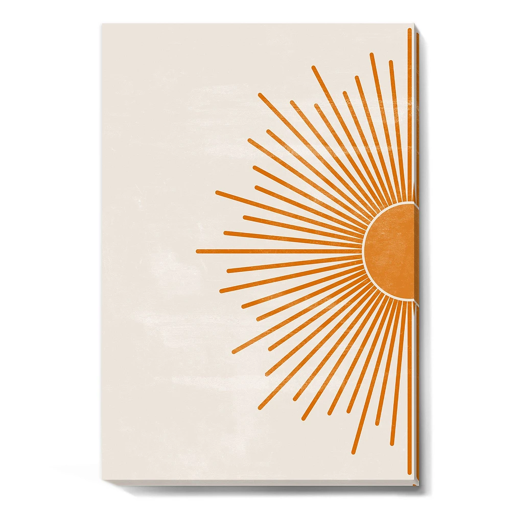 Orange Sun Print I  Canvas Wall Art