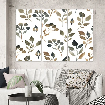 Illustration of Brown Simple Leaves