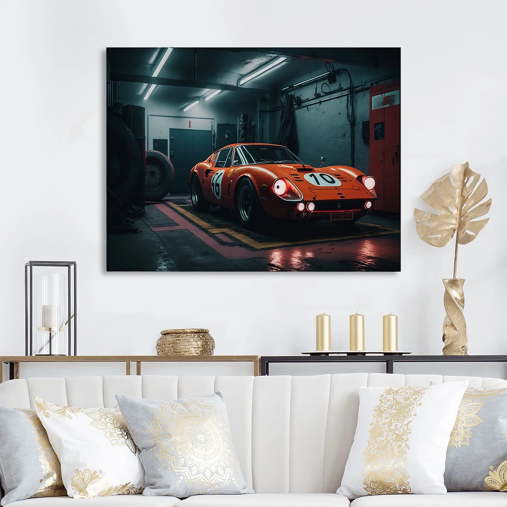 Orange Exotic Car Photography Wall Art