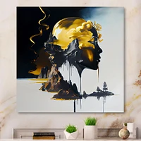 Double Explosure Of Man Dream Wall Art