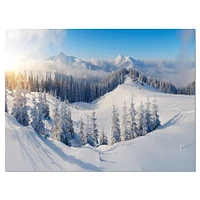 Winter Mountains Panorama  Wall Art