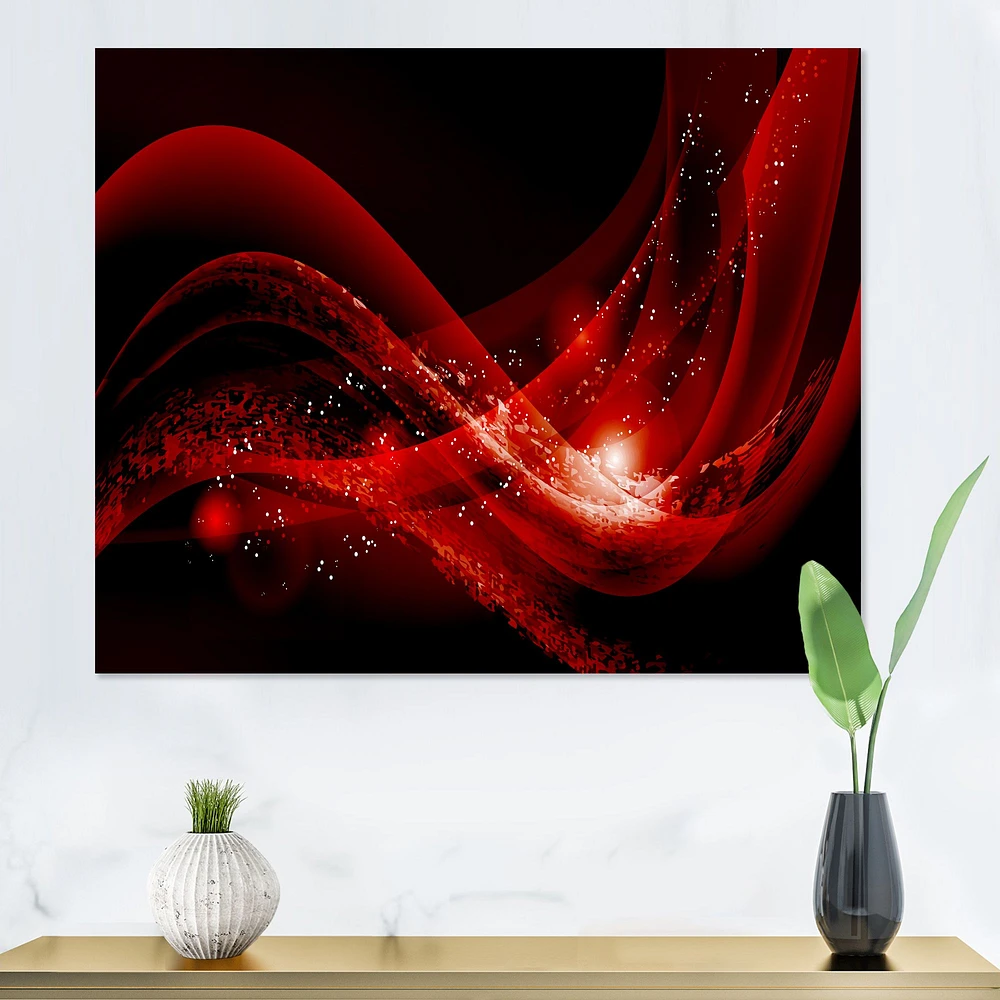Dark Red Vector  Canvas Art print