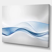 3D Wave of Water Splash  Digital Art Canvas Print