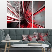 Fractal 3D Deep into Middle Art Rectangular Canvas Print