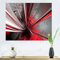 Fractal 3D Deep into Middle  Art Canvas Print