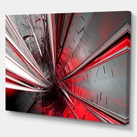 Fractal 3D Deep into Middle  Art Canvas Print