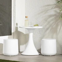 Dalya Table and Stools Bistro Set White by South Shore Furniture