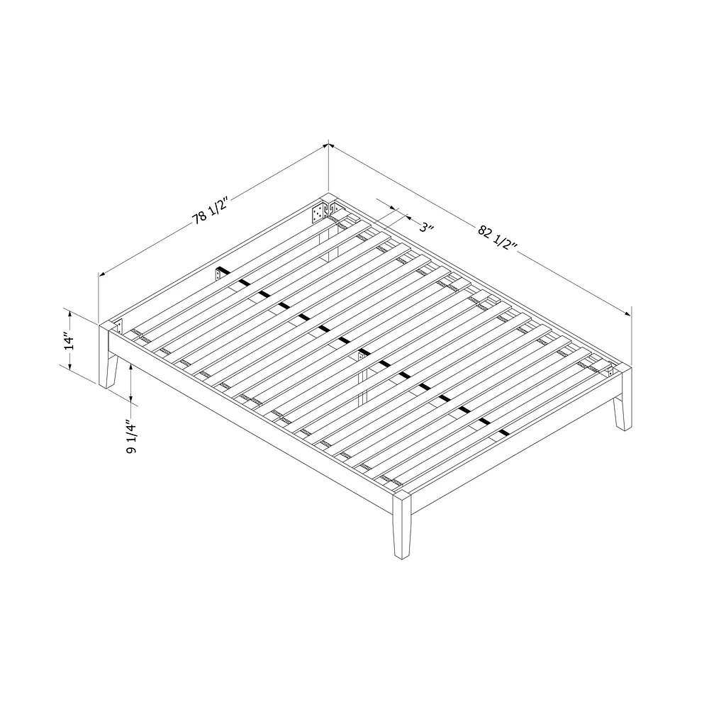 Vito King Solid Wood Platform Bed in Pure White by South Shore Furniture