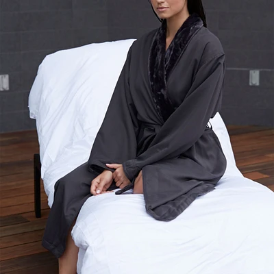 Shimmer Plush Bathrobe