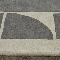 Perseverance Oatmeal and Charcoal Indoor Rug