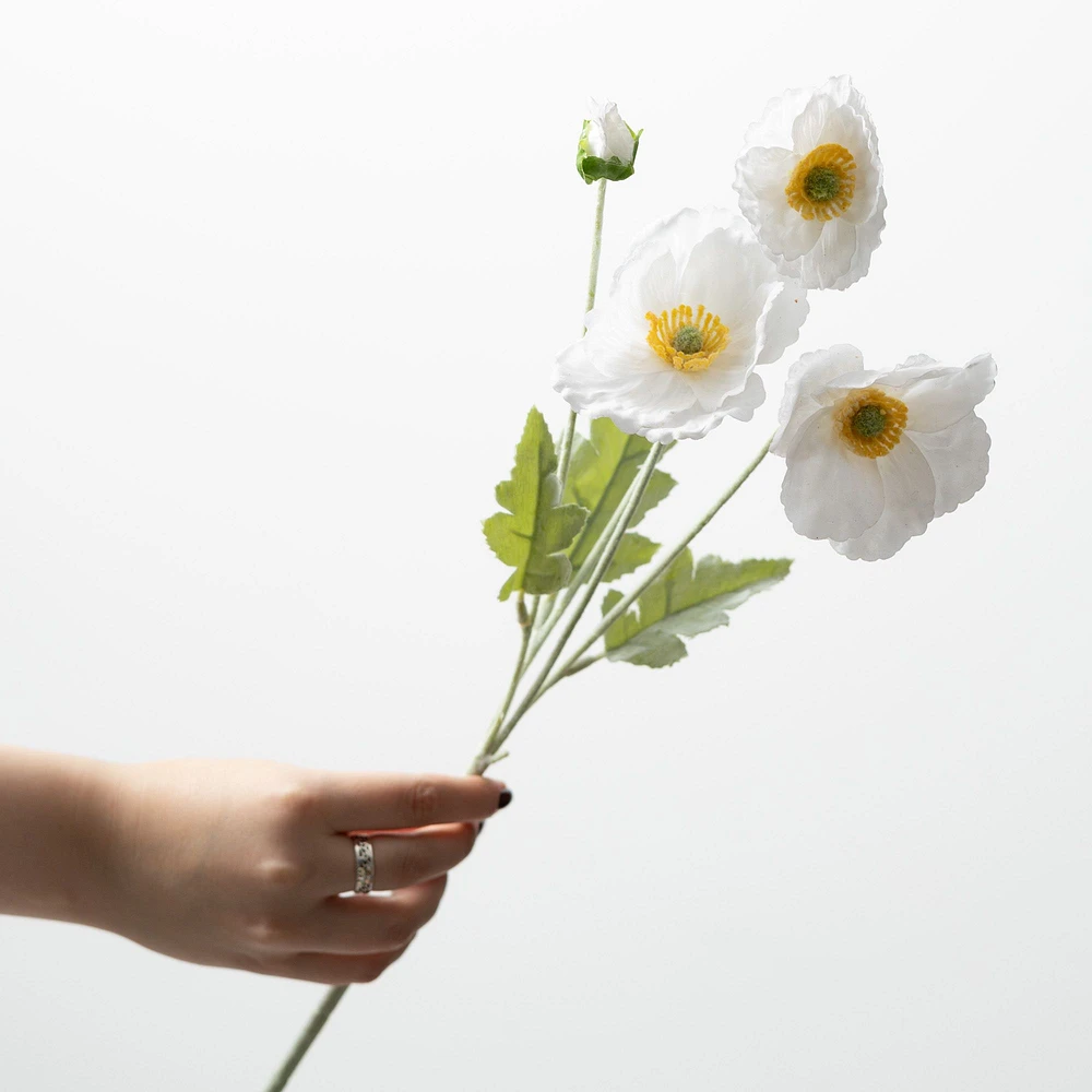 Poppy Stem 6x5x25" - Cream