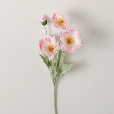 Poppy Stem 6x5x25 - Cream/Pink