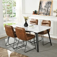 Marble Dining Set with Chairs