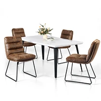 Marble Dining Set with Chairs