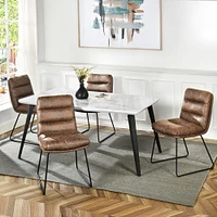 Marble Dining Set with Chairs