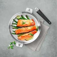 Starfrit The Rock T-Lock Stainless Steel Cookware Set, 12 Pieces