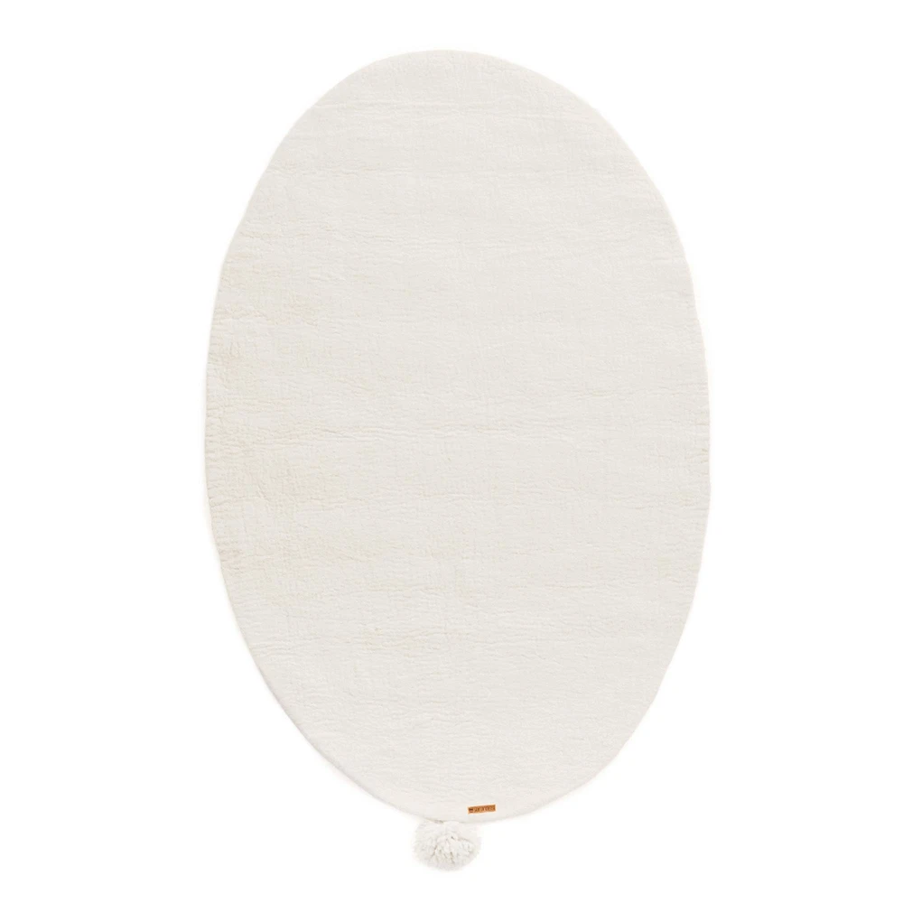 100% Wool 94" x 67" Rug Pure - Off-White