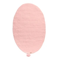 100% Wool 39" x 35" Rug Pure - Pink
