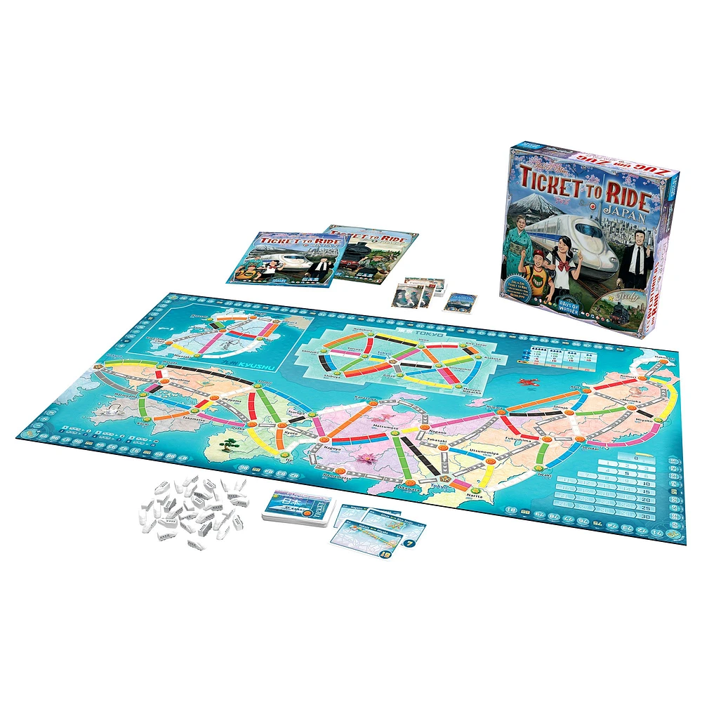Ticket to Ride Board Game : Map #7 - Japan / Italy