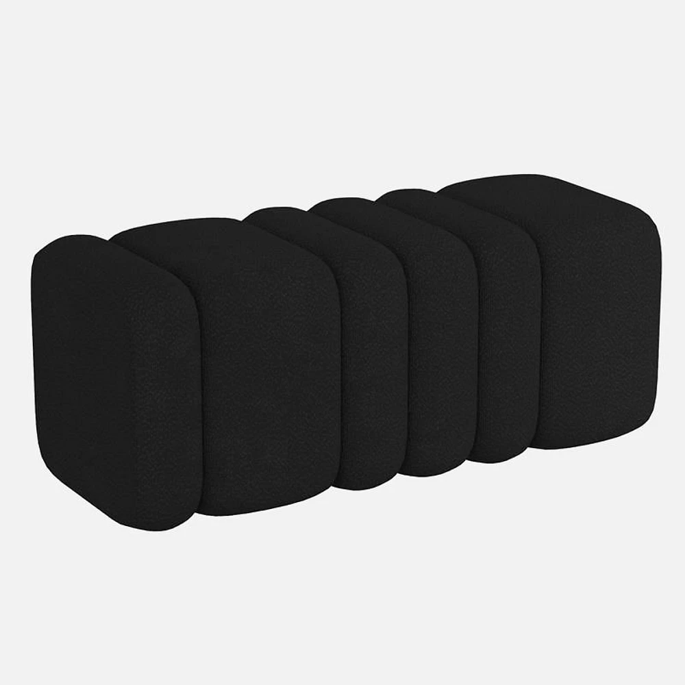 BRAZIE BUBBLE Ottoman - Black