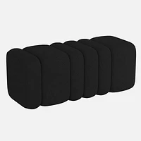 BRAZIE BUBBLE Ottoman - Black