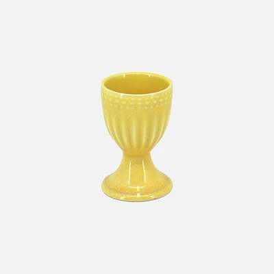 Reactive Glazed Egg Cup by Bia - Yellow 