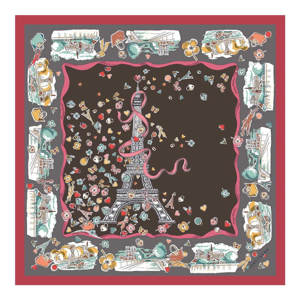 Equestrian Tower Silk scarf