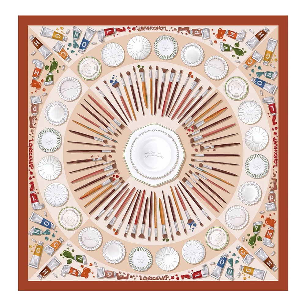 Palette d'Artiste Silk scarf 70