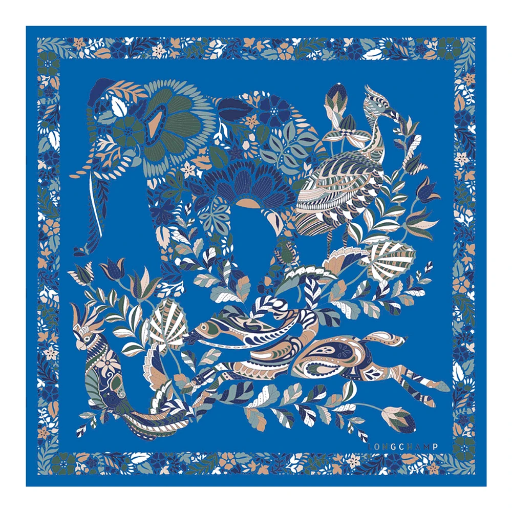 Forêt Longchamp Silk scarf 50