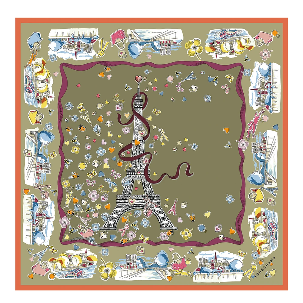 Equestrian Tower Silk scarf