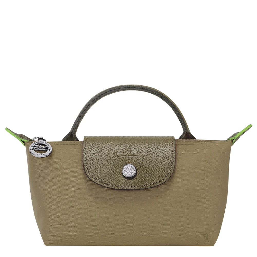 Le Pliage Green Pouch with handle