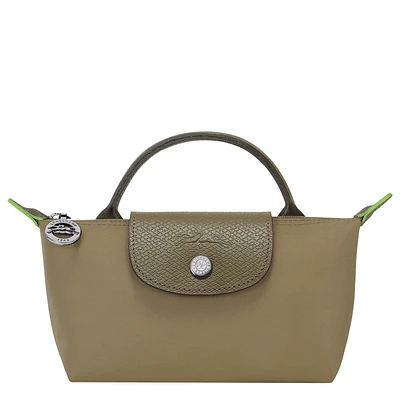 Le Pliage Green Pouch with handle