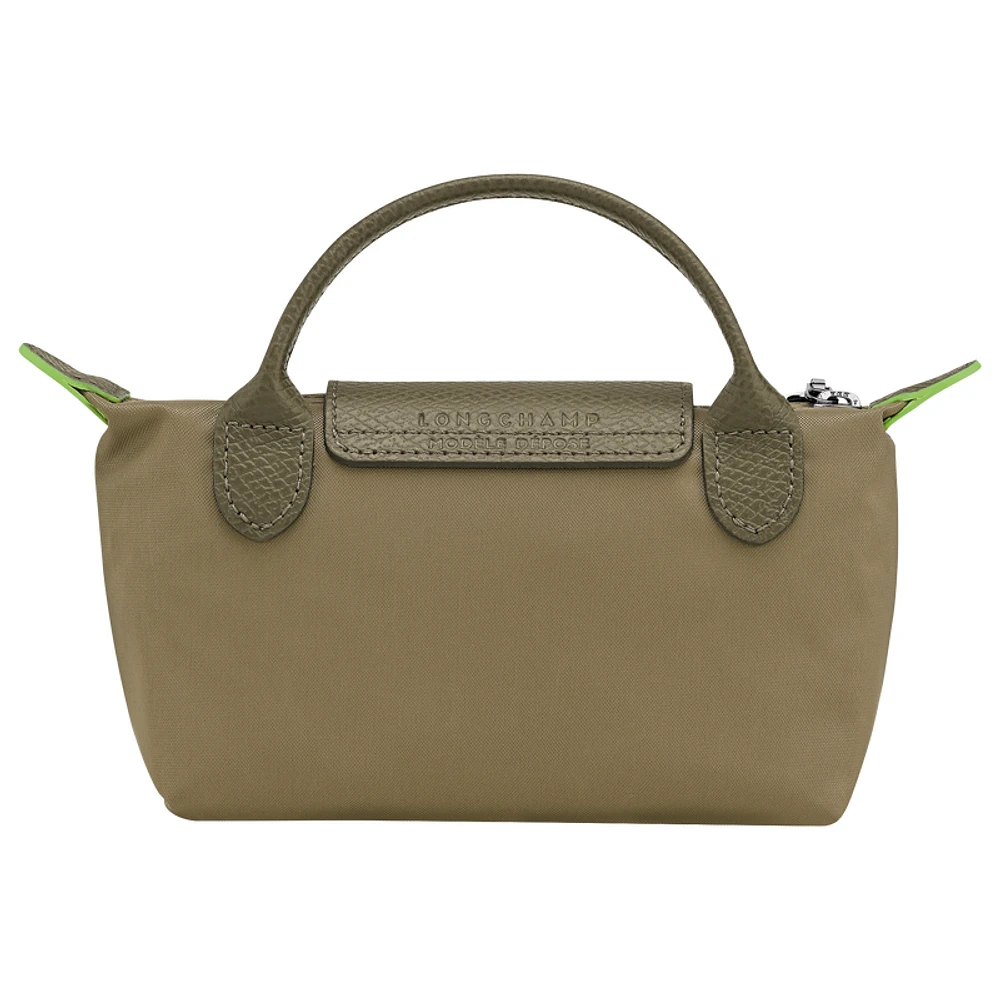Le Pliage Green Pouch with handle