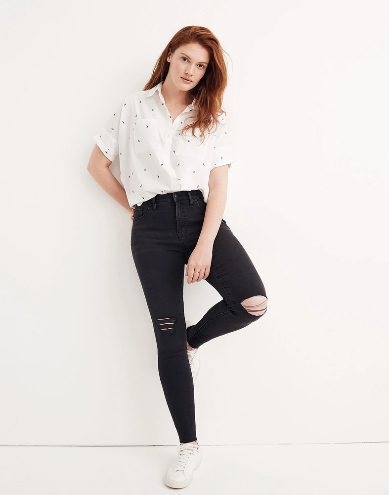 9" Mid-Rise Skinny Jeans Black Sea | Madewell