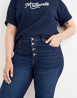 Tall 9" Mid-Rise Skinny Jeans Hayes Wash: Button-Front Edition | Madewell