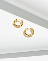 Demi-Fine Puffed Huggie Hoop Earrings | Madewell